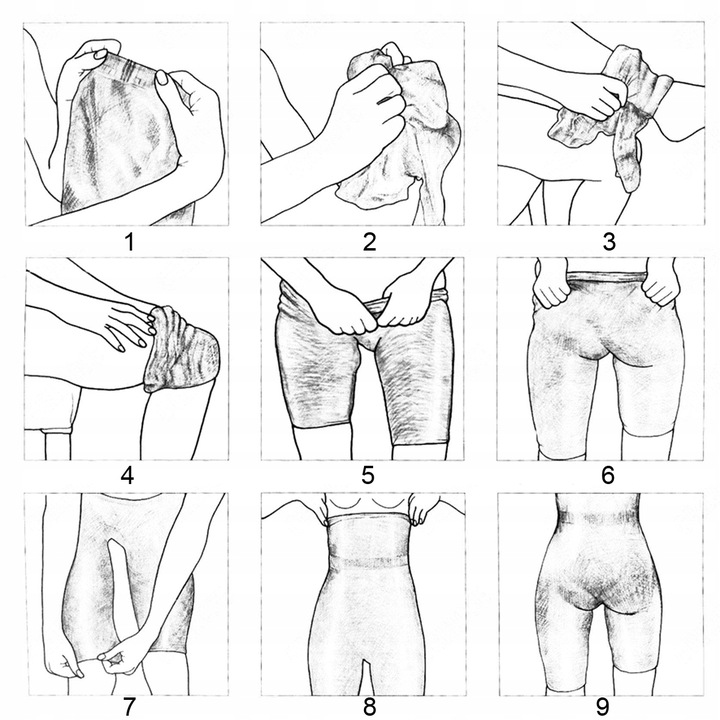 Orirose wysokie Majtki mocno WYSZCZUPLAJĄCE brzuch modelujące uda PUSH-UP