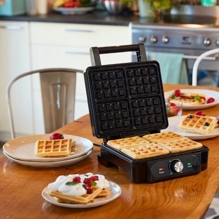 GOFROWNICA XXL 4 DUŻE GOFRY MARMURKOWA POWŁOKA REGULACJA TEMPERATURY