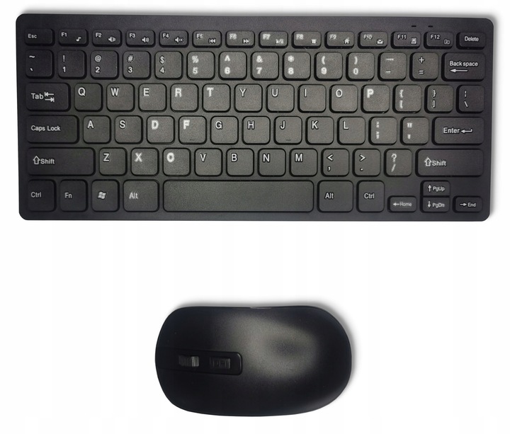 KLAWIATURA + MYSZ MYSZKA BEZPRZEWODOWA SLIM CICHA ZESTAW DO KOMPUTERA