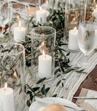 BIAŁE tradycyjne świece ZESTAW 4 DEKORACJA Komunia DO WAZONU stroika