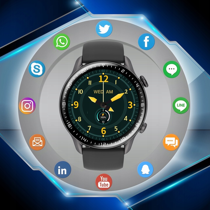 Smartwatch Zegarek Męski 2 gen Polskie Menu Połączenia Sport Smart Watch