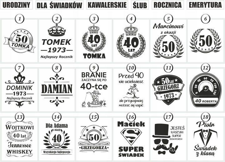 KARAFKA 6 SZKLANEK Z GRAWEREM DO WHISKY PREZENT