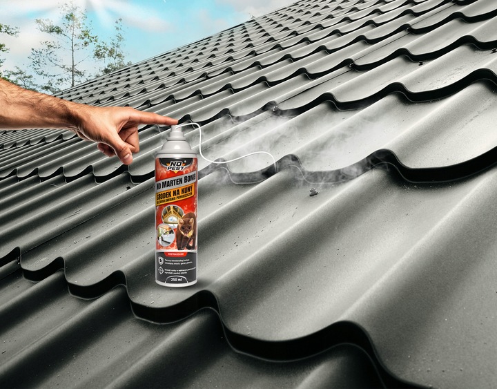 BOMBA ŚRODEK PREPARAT NA KUNY DO ODSTRASZANIA KUN DO GARAŻU PODDASZA 3