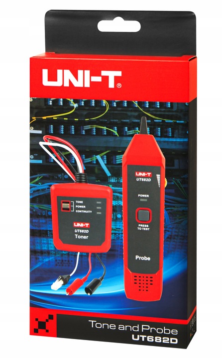 TESTER OKABLOWANIA SIECI SZUKACZ LOKALIZATOR PAR PRZEWODÓW UNI-T UT682D