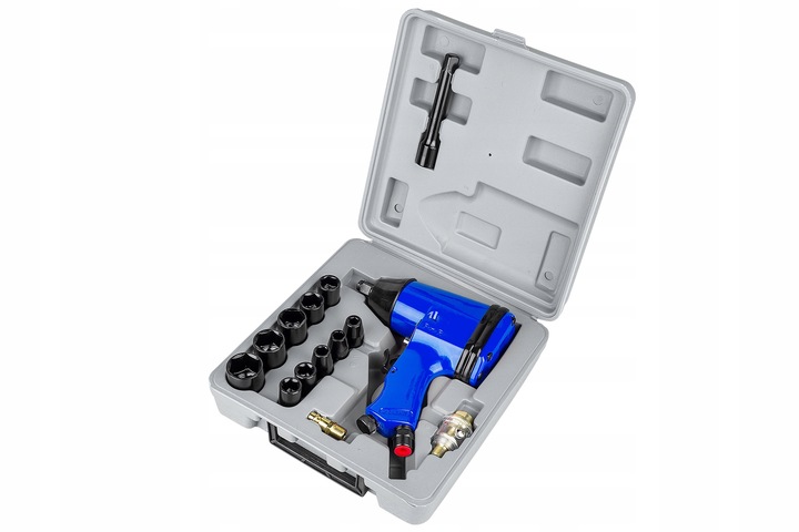 KLUCZ PNEUMATYCZNY UDAROWY 1/2" + NASADKI