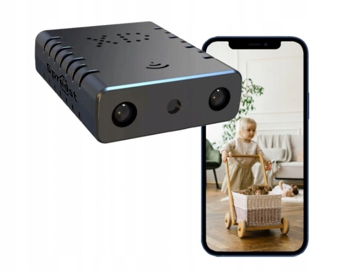 KAMERA IP WIFI Kamera szerokokątna HD WIFI mini Z czytnikiem kart