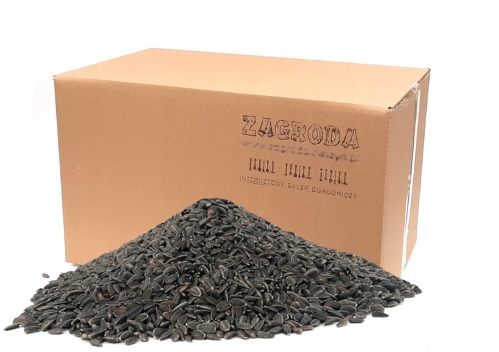 Słonecznik dla ptaków CZARNY, CZYSTY 25kg karma