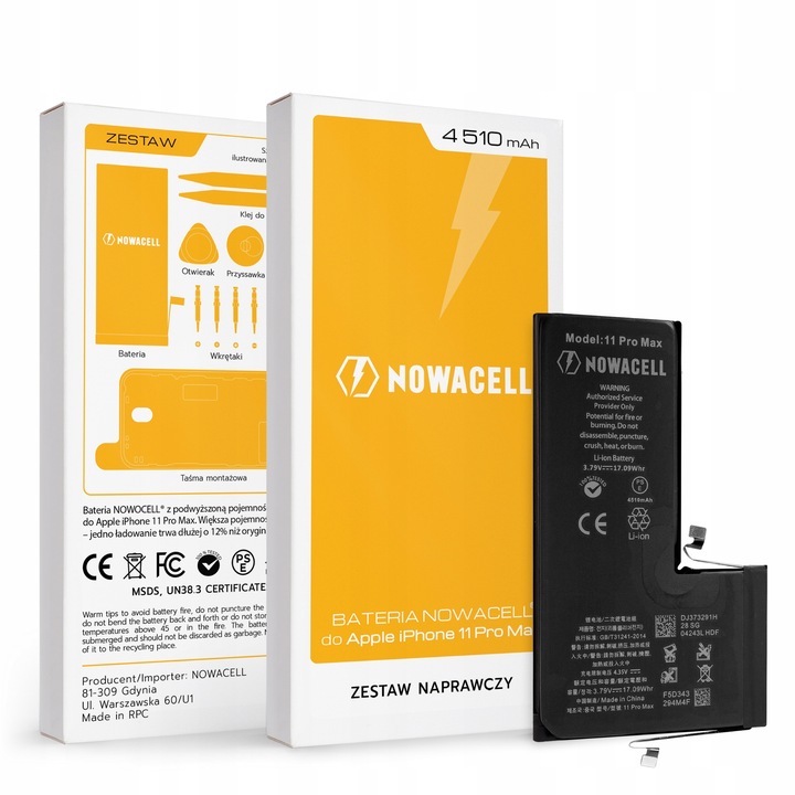 Bateria NCELL iPhone 11 Pro Max - zestaw naprawczy