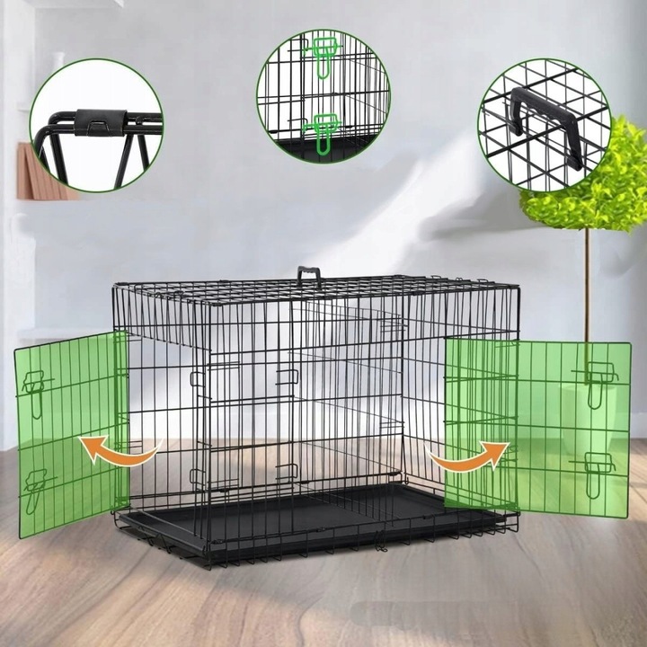 Klatka dla psa kennelowa metalowa Kojec transporter dla zwierząt