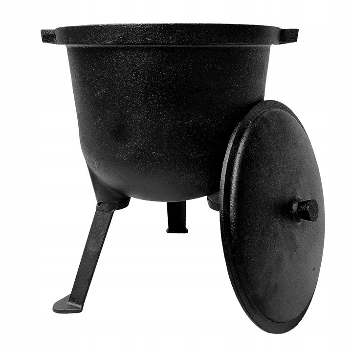 Kociołek myśliwski żeliwny Emaliowany 11L garnek ognisko grill