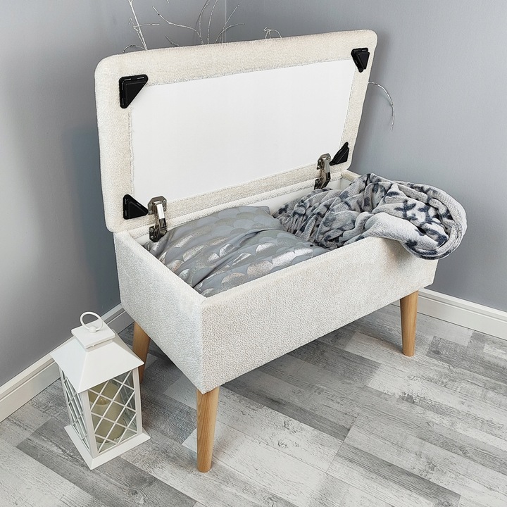 PUFA OTWIERANA SCHOWEK 70 cm Z POJEMNIKIEM KUFER ŁAWKA SIEDZISKO