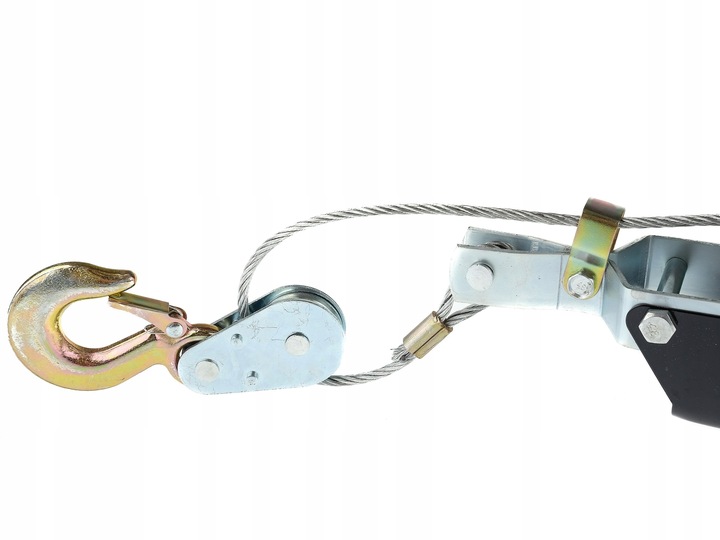 WYCIĄGARKA RĘCZNA LINOWA WCIĄGARKA PRZECIĄGARKA 4T 4000kg 3 HAKI