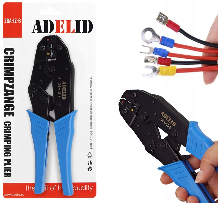 ZACISKARKA PRASKA DO KONEKTORÓW IZOLOWANYCH KABLI