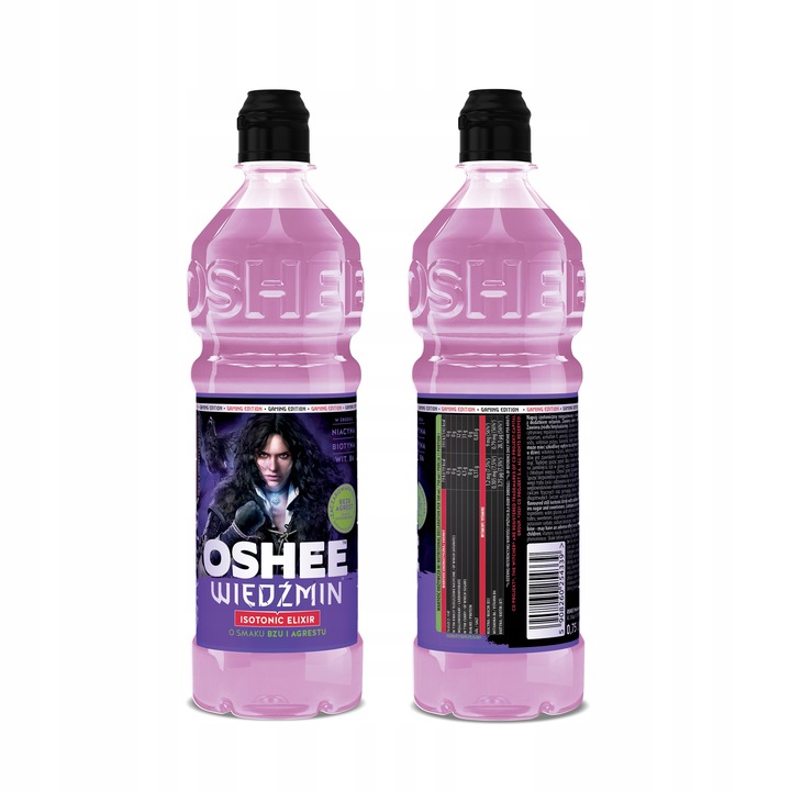 6x OSHEE Isotonic Drink Elixir Wiedźmin bez - agrest 750 ml