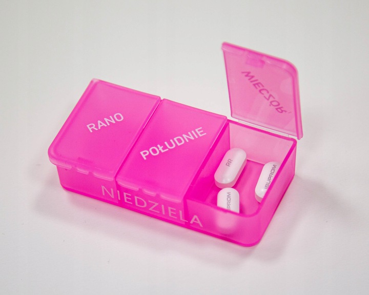 Kasetka pojemnik pudełko tygodniowe na leki Rea Tape wieża