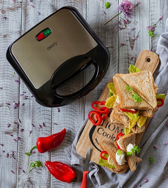 Opiekacz do Kanapek 850W Ceramiczna Powłoka Nieprzywierająca CR 3018