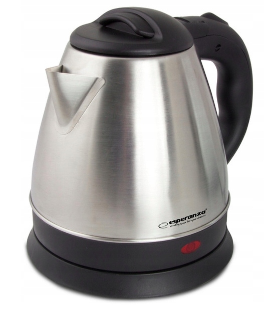 CZAJNIK ELEKTRYCZNY BEZPRZEWODOWY STALOWY 1L 1350W INOX MAŁY