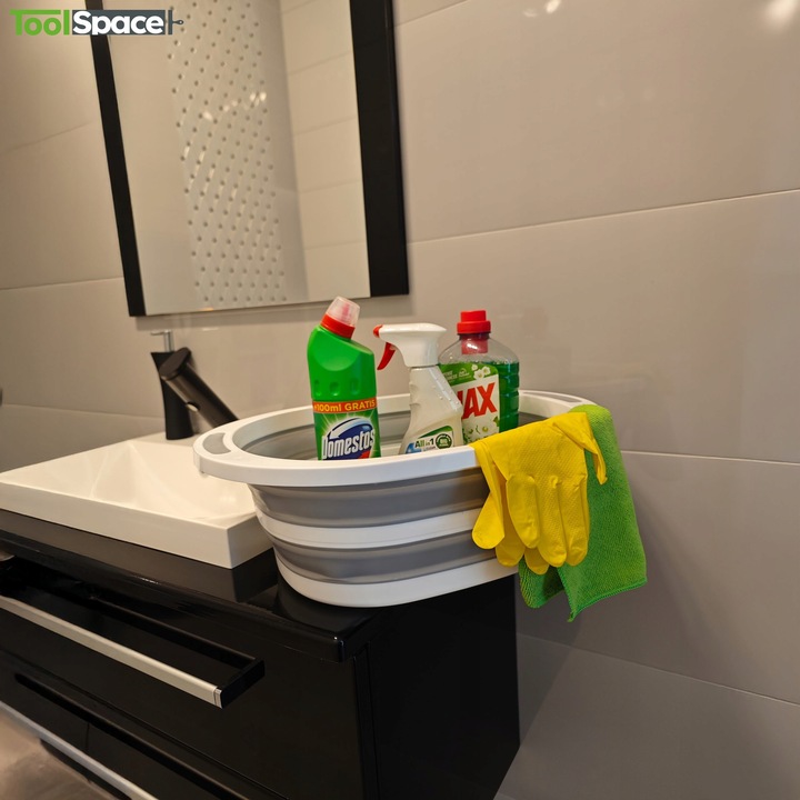 MISKA SKŁADANA SILIKONOWA 12L DO ZLEWU NA KEMPING TURYSTYCZNA