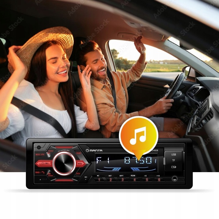 RADIO SAMOCHODOWE RADIOODTWARZACZ BLUETOOTH PILOT USB MP3 SD RDS