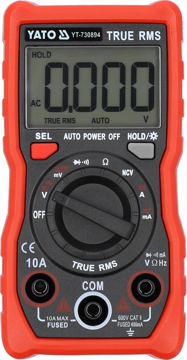 YATO MIERNIK CYFROWY TRUE RMS LCD 4000 AUTOMATYCZNY ZAKRES YT-730894
