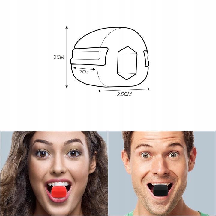 3X PRZYRZĄD DO ĆWICZEŃ ŻUCHWY I SZCZĘKI MODELOWANIE TWARZY JAWLINE