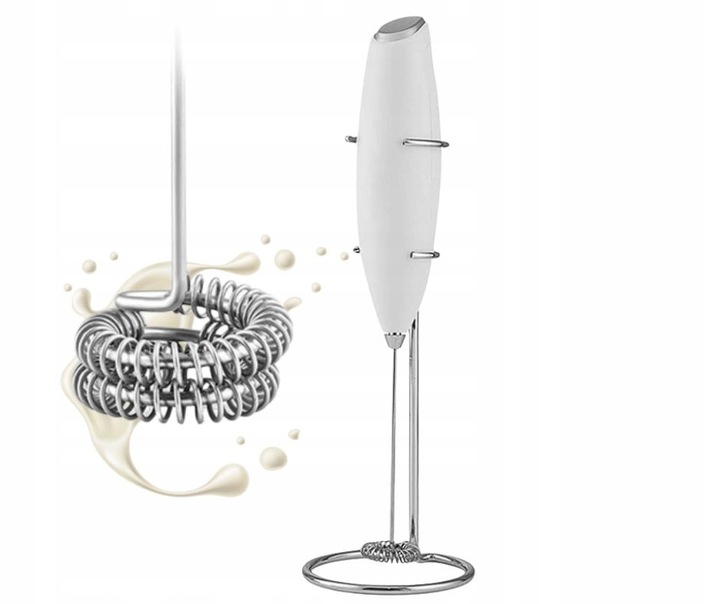 SPIENIACZ DO MLEKA KAWY ELEKTRYCZNY BEZPRZEWODOWY RĘCZNY UBIJAK