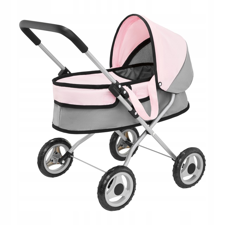 Lalka bobas miękka jak żywa zestaw wózek dla lalek nosidełko z akcesoriami