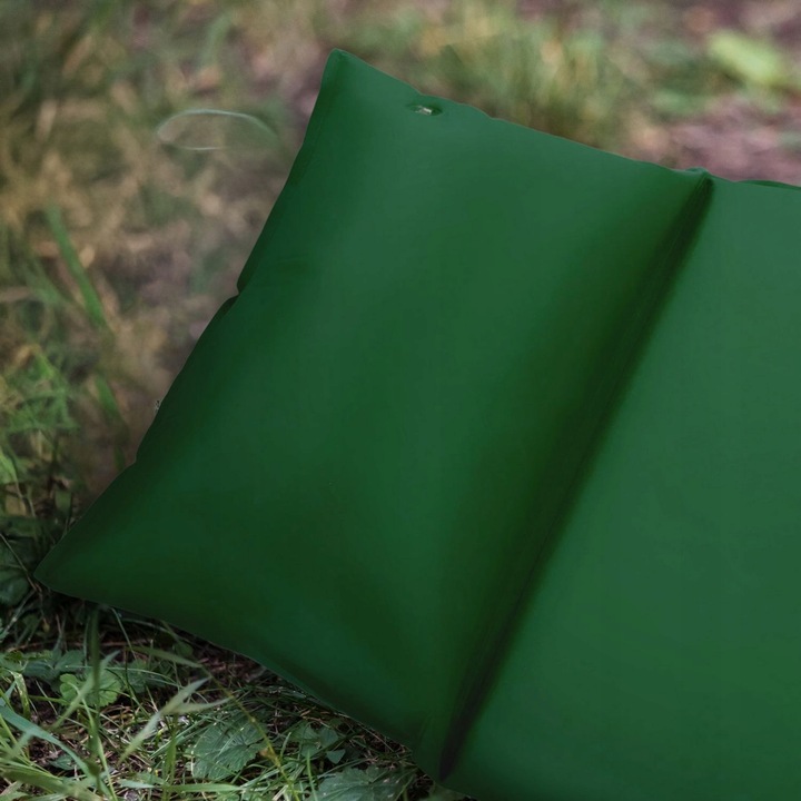 MATA SAMOPOMPUJĄCA KARIMATA DMUCHANA TREKKINGOWA Z PODUSZKĄ