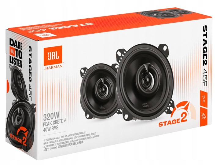 JBL Stage2 45F | 4" 320W | 10 cm / 100 mm Głośniki Samochodowe