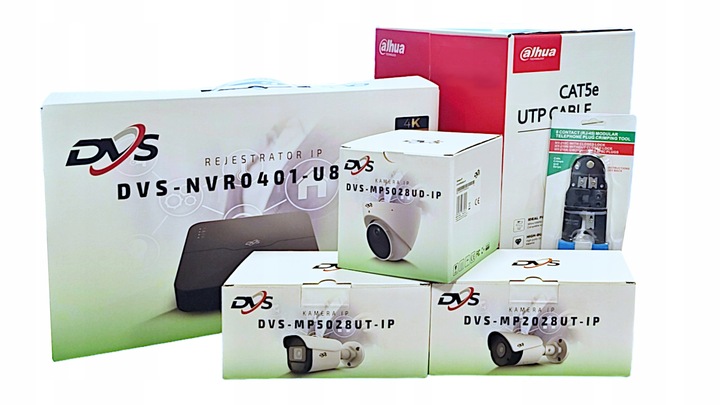 ZESTAW DO MONITORINGU DOMU 5Mpx IP POE 4 KAMERY ZEWNĘTRZNE DETEKCJA DVS