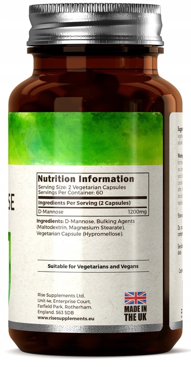 D-Mannoza (D-Mannose) 120 Kapsułek po 600mg