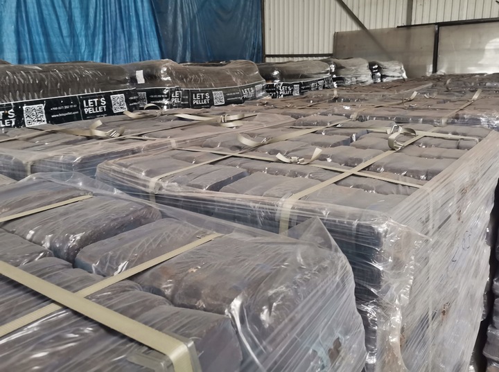 Brykiet Torfowy 1000kg Paczkowany Paleta Wysoka Kaloryczność