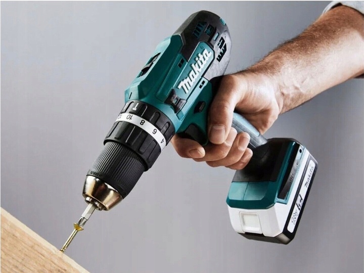 Wiertarko-wkrętarka udarowa Makita HP488DWAE + Akumulator 2.0Ah +