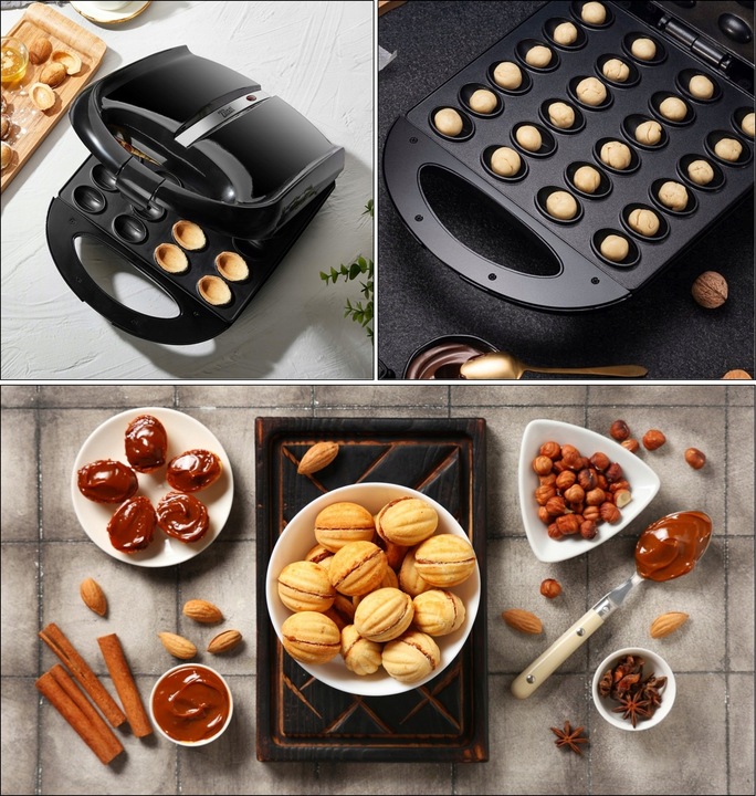 OPIEKACZ DO ORZESZKÓW FORMA NIEPRZYWIERAJĄCA POWŁOKA CIASTEK 24 SZT