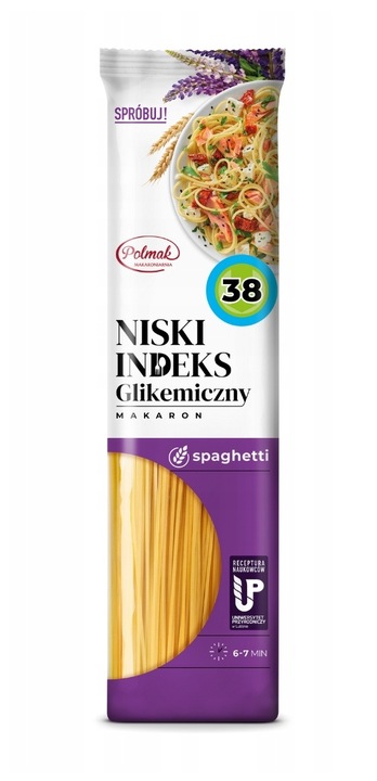MAKARONY PENNE SPAGHETTI ŚWIDERKI NITKI 250g POLMAK NISKI IG