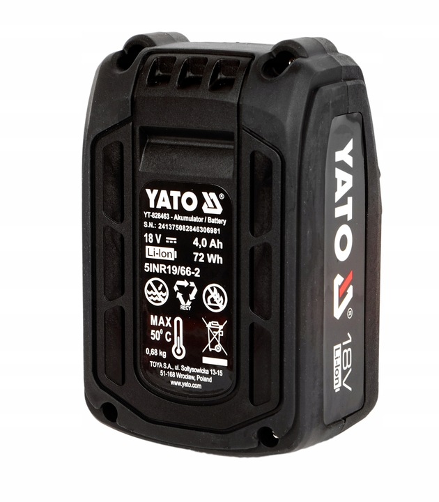 AKUMULATOR YATO 18V LI-ION 4,0AH BATERIA ELEKTRONARZĘDZI SYSTEM