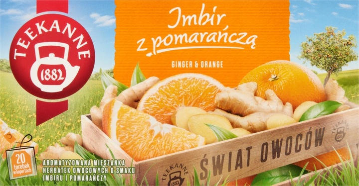 Teekanne Orange&Ginger, Ginger&Lemon, Ginger Mango, Ginger Elderflower 4szt