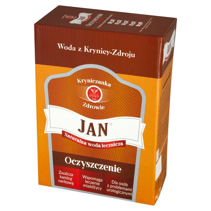Woda Lecznicza Jan Oczyszczenie 3 l x 3 sztuk