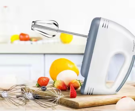MIKSER RĘCZNY ROBOT KUCHENNY 7 PRĘDKOŚCI + 4 KOŃCÓWKI ZESTAW MOCNY