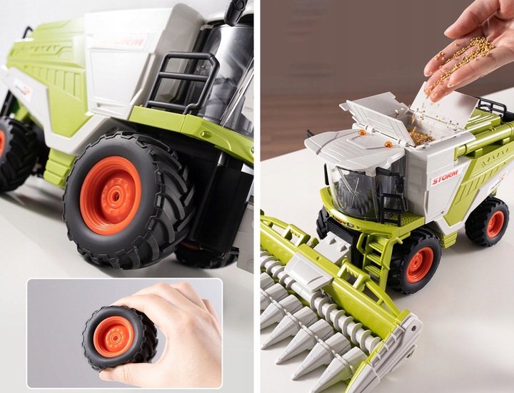 KOMBAJN ZDALNIE STEROWANY 2w1 GENERATOR DYMU + ŚWIATŁA POJEMNIK NA ZBOŻE