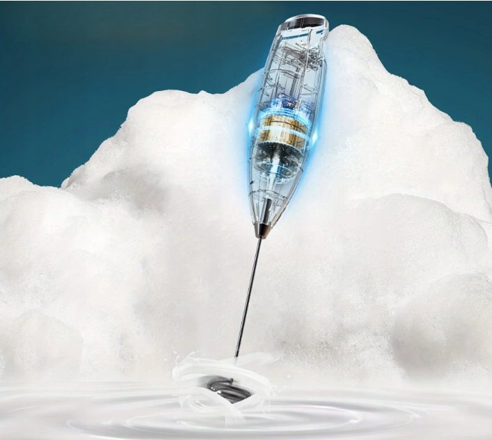 SPIENIACZ DO MLEKA KAWY ELEKTRYCZNY BEZPRZEWODOWY RĘCZNY UBIJAK