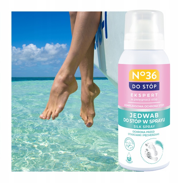 Jedwab do stóp Spray do stóp z jedwabiem Spray na otarcia stóp No36