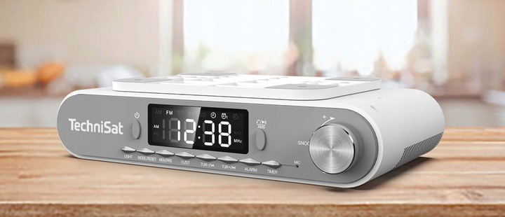 Radio Kuchenne FM Bluetooth Podwieszane Podszafkowe Zegar Timer
