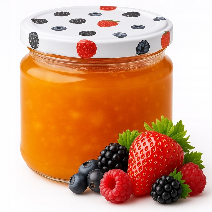 12x SŁOIK 200ML + WIECZKO FI66 NA PRZETWORY SŁOIKI NA DŻEM KONFITURA DESERY