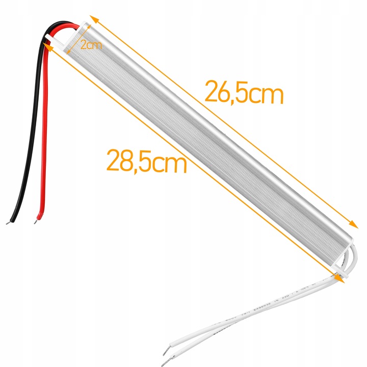 Zasilacz LED 12V 48W 4A Do Taśm Taśmy Transformator Ultra Cienki Slim