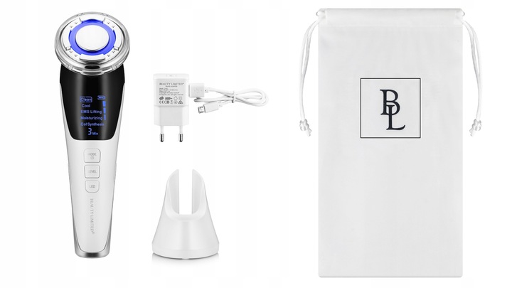 Masażer do twarzy RF EMS Ultradźwięki Foton Krioterapia Mezoterapia