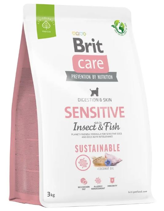 Brit care dog sustainable sensitive insect 3kg