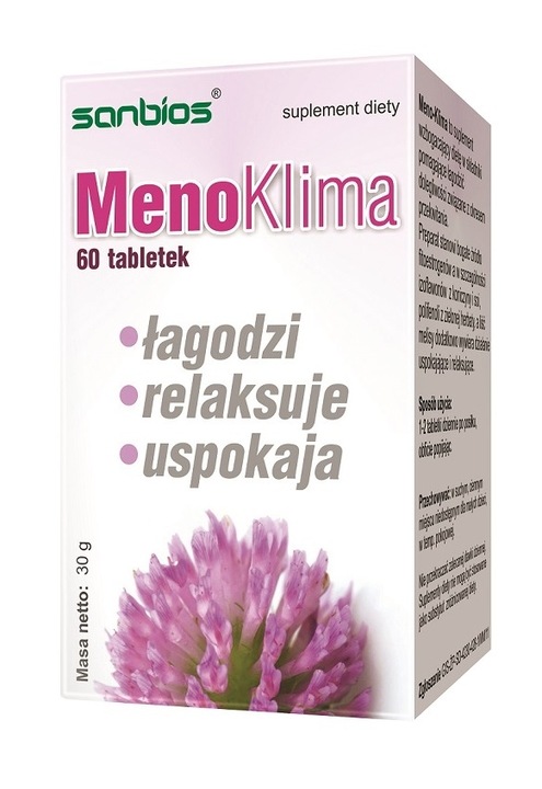 SANBIOS MENOKLIMA MENOPAUZA KONICZYNA 60 TABL