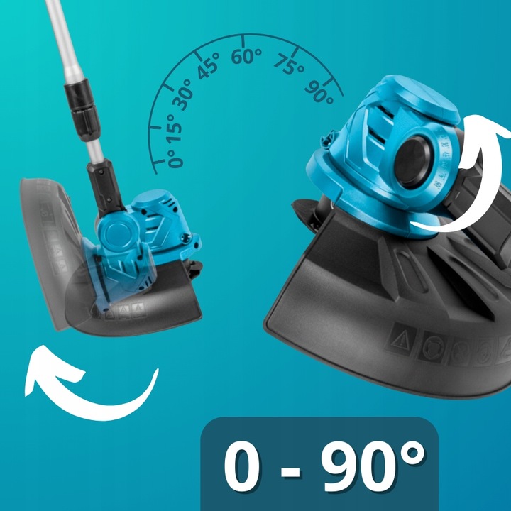 PODKASZARKA AKUMULATOROWA KOSA WYKASZARKA NA KOŁACH 2X AKU 21V DUŻY