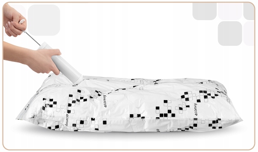 4CONVY Worki próżniowe na pościel ubrania odzież 12szt ZESTAW POMPKA